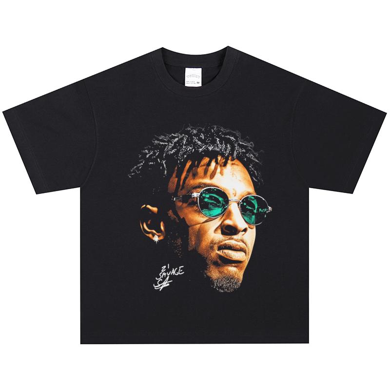 Футболка 21 Savage, Мягкая ткань, Повседневная XXXXL