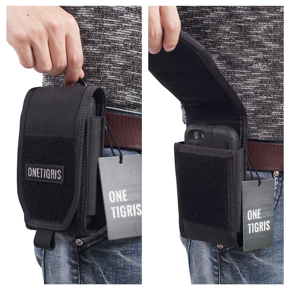 ONETIGRIS ABD Askeri Akıllı Telefon iPhone Sony ve Diğerleri ile Uyumlu Yapışkanlı MOLLE Kemer Silikon Kılıf Akıllı Telefon Dijital Kamera Orijinal Bel