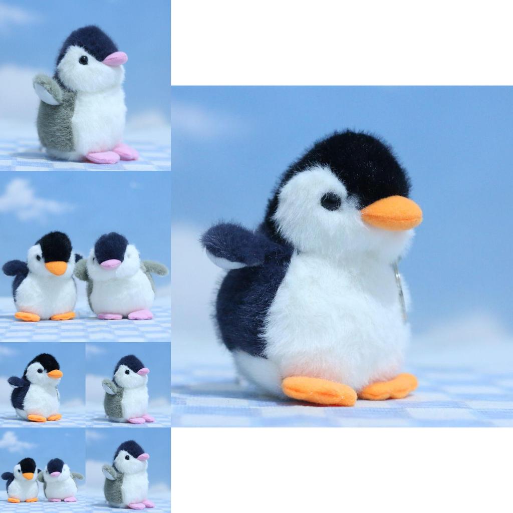 Delightful Penguin Plush Keychain Charming Animal Figurine Soft Stuffed Toy 10cm
