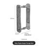 Yimi Jia Wall-Mounted Retractable Bathroom Hanger Rack with Glacier Texture