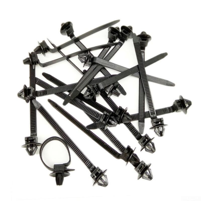 Clips Fastener Car Fastening Strap Kit Set Accessories 50pcs High Quality