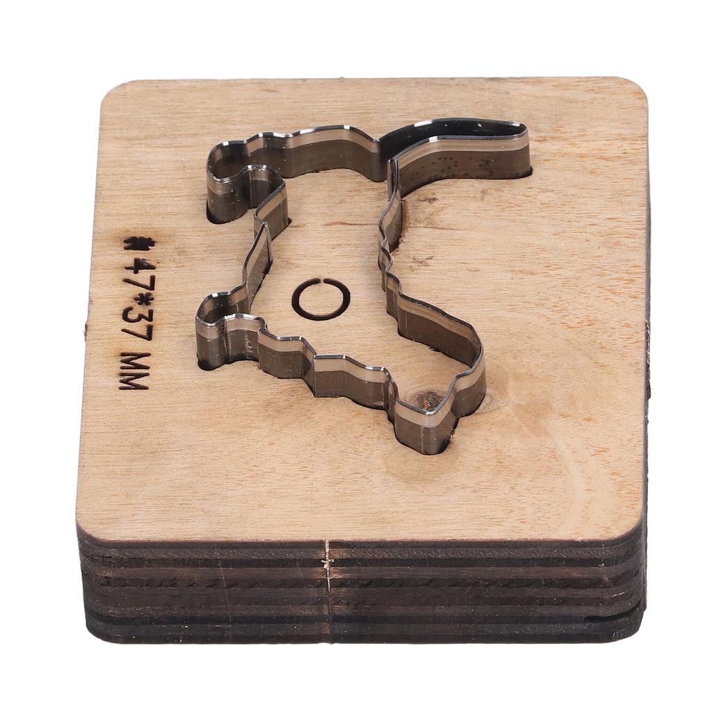 Leather Cutting Die Dog Shape Punch Cutter Craft Mould Tool 47x37mm for Paper Rubber