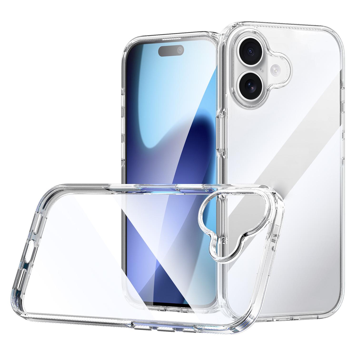 SULADA For iPhone 17 Crystal Clear Case TPU + PC Protective Phone Cover A