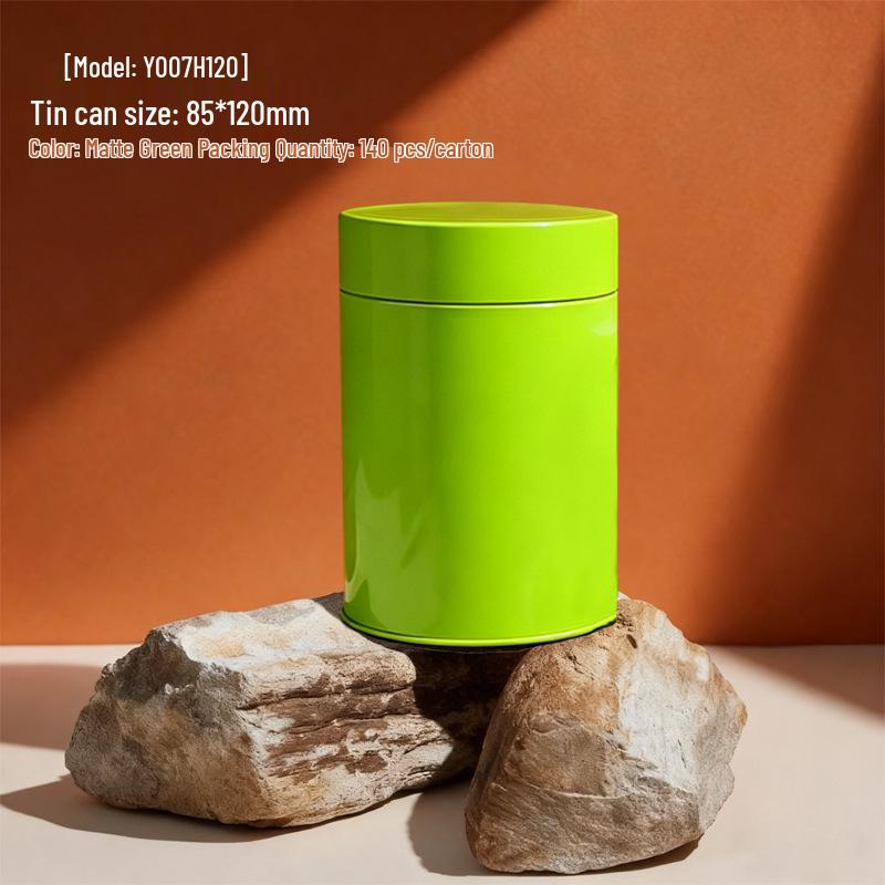 Green & Black Tea Caddy: 50g/125g Sealed Metal Can