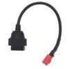 Motorcycle OBD 16Pin to 6Pin Connector Cable Flexible Black Maintenance Modification