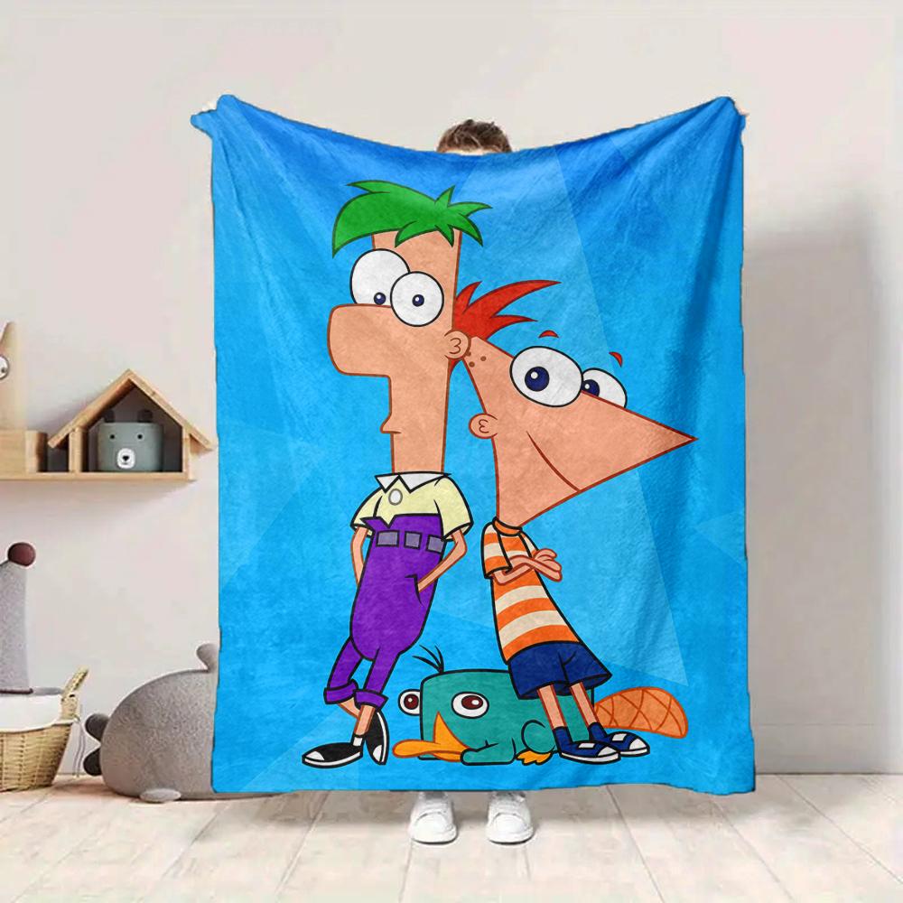 1Pc Friendship Laughter Adventure Blanket Soft And Comfortable Casual Warm Camping Travel Christmas Halloween Xmas Gift M924241