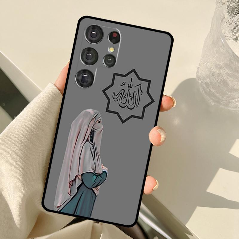 Muslim Islamic Hijab Gril Case For Samsung Galaxy S23 Ultra S21 S22 S24 S25 Ultra S9 S10 Plus S25 FE S20 FE Back Cover