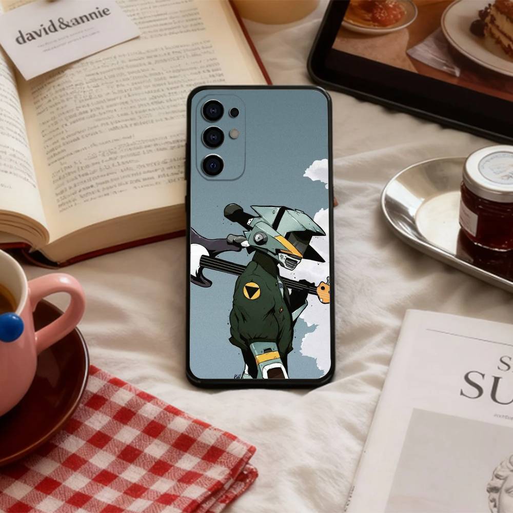 P-Psychedelic F-FLCL   Phone Case For Samsung S 25,24,23,22,30,21,10,9,Ultra,Plus,Lite,FE,4,5 G Soft Black Case