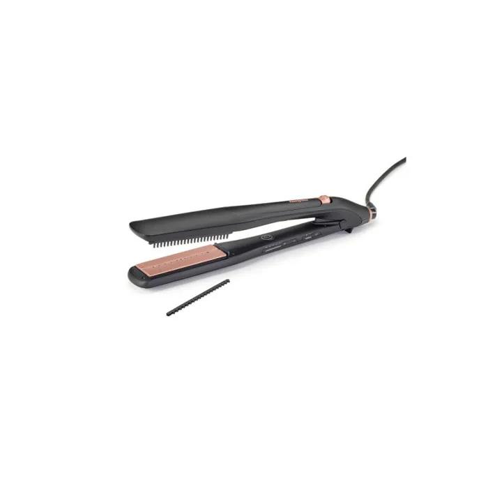 Babyliss ST596E Steam Luxe Styler Hair Straightener 36x105mm Ceramic/Titanium Black beige