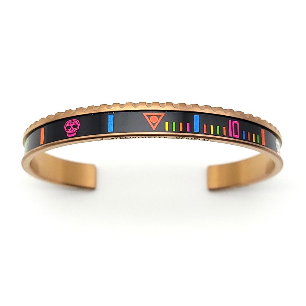 Speedometer Official [Pvd Rose Gold Collection] Skull Rainbow
