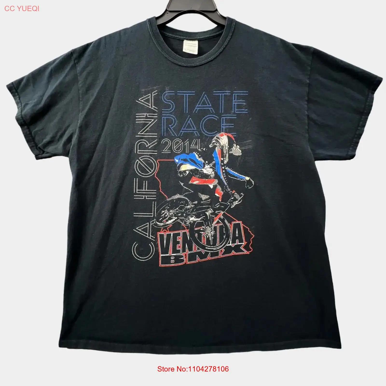 

Ventura California 2014 BMX T Shirt Mens XL State Race Black vintage Washed graphic Unisex Comfortable fashion 5XL різнокольоровий