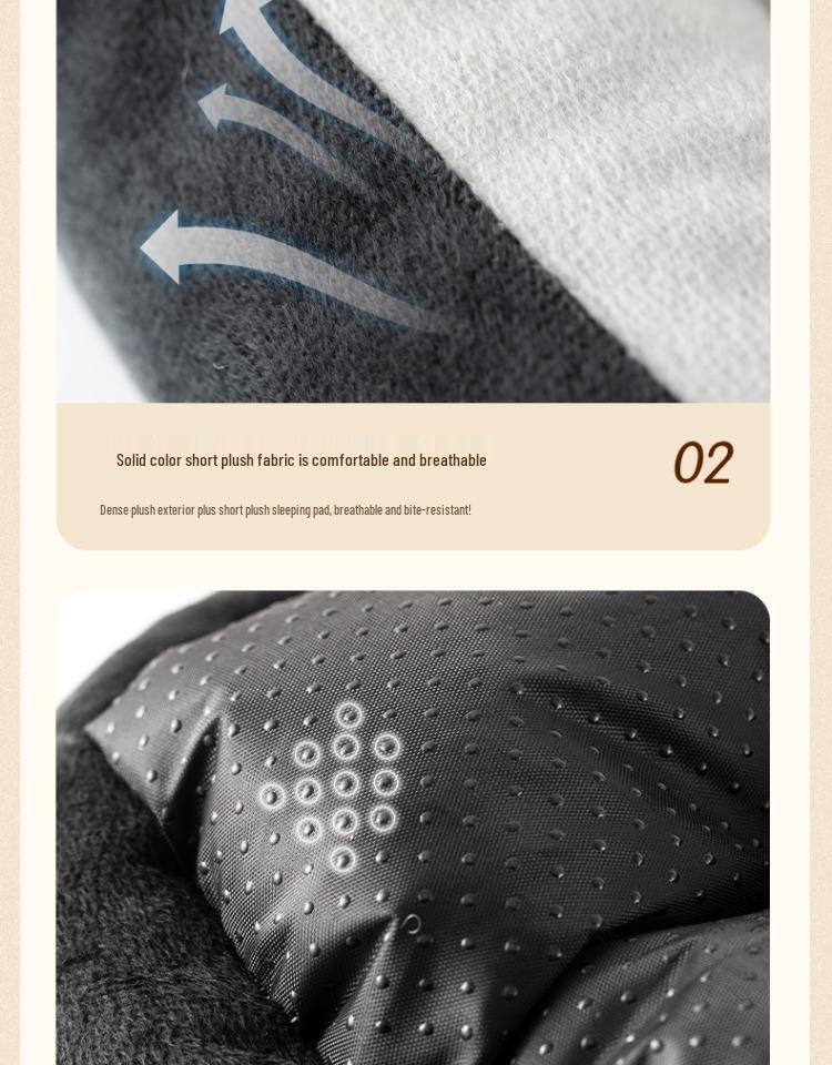 Four Seasons Pet Bed: Universal for Dogs & Cats - Summer & Winter Comfort, Small To Large Sizes