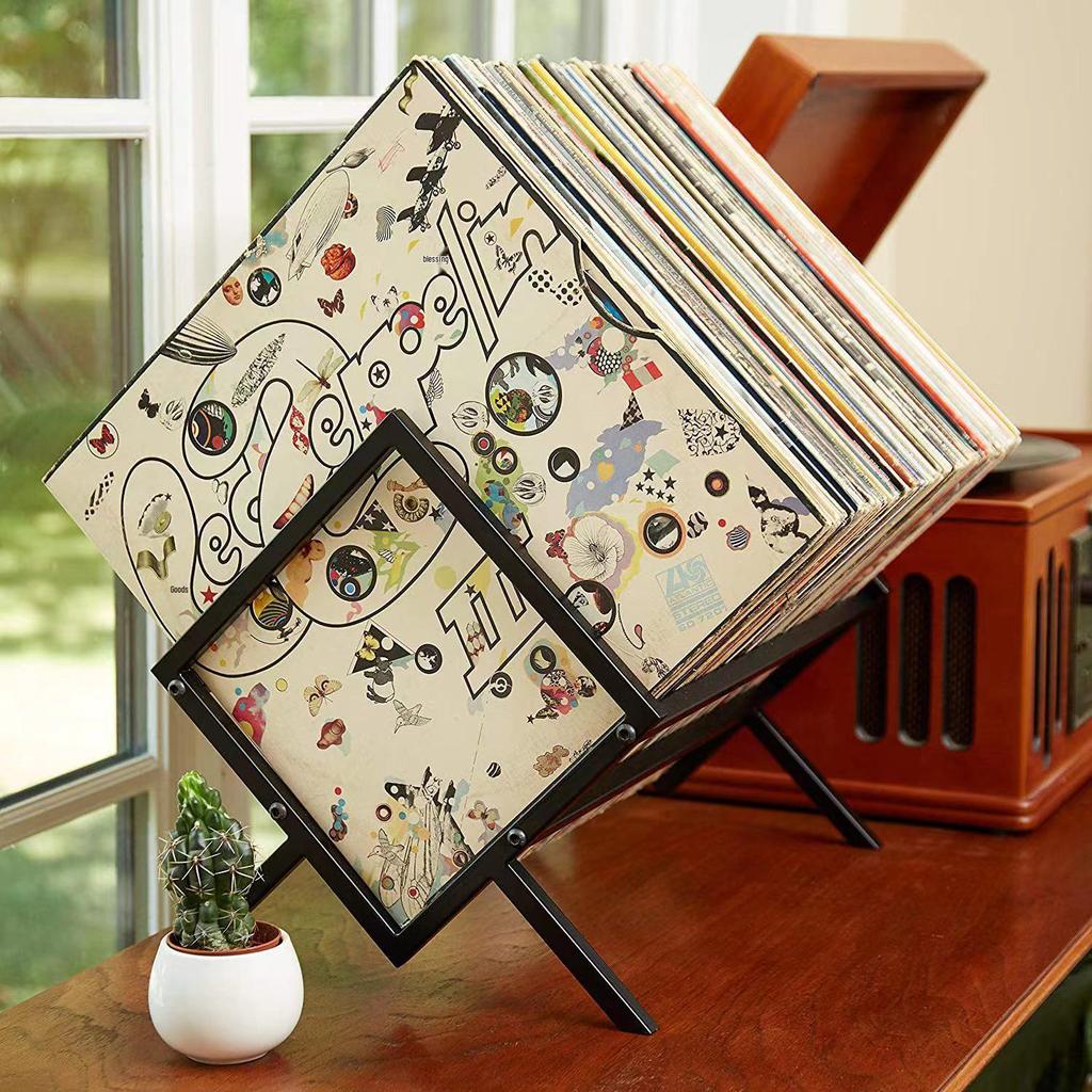 European Style Vinyl Record & CD Display Rack - Detachable Magazine Storage