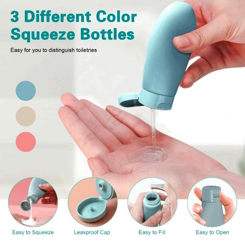 11In1 Set Travel Bottles Travel Size Containers Cosmetic Skincare Liquid Toiletries Bottle
