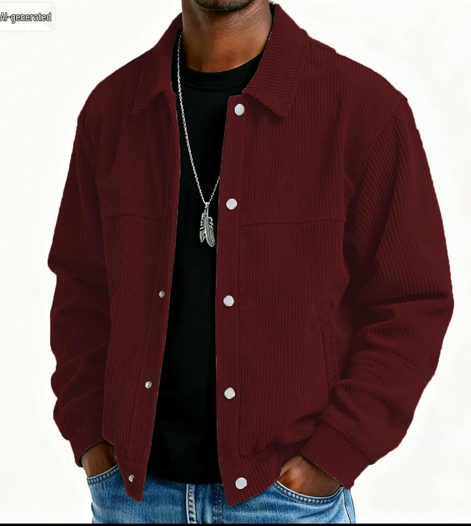 2025 Men's Woolen Lightweight Luxury Business Trendy Loose Jacket Coat for Spring/Autumn