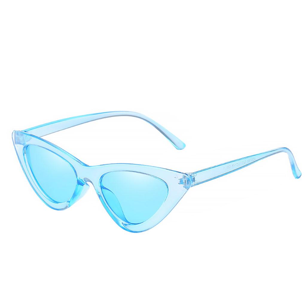 Women Narrow Fashion UV400 Multi Color Goggles Plastic Frame Eye Protection Glasses
