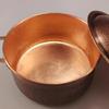 Vintage Copper Pot,Outdoor Camping Thickened Pot With lid Cooking Utensil Simmering Pasta Stewing,Handcrafted Hammer Texture Pot