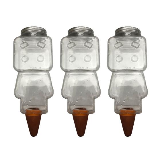 Selbstbewässerungs-Spike Roboter-Design Pflanzenbewässerungskugel mit Terrakotta-Spike Automatischer Bewässerungs-Spike für Zimmerpflanzen Urlaubsbewässerung