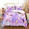 New 3D Printing Kawaii Girls bedding No Game No Life Bedding Set Cartoon Anime three-piece set Adult Kid Bedroom Duvetcover Sets