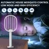Foldable Electric Mosquito Killer Fly Swatter Trap USB Rechargeable Mosquito Racket Insect Killer with UV Light Bug Zapper