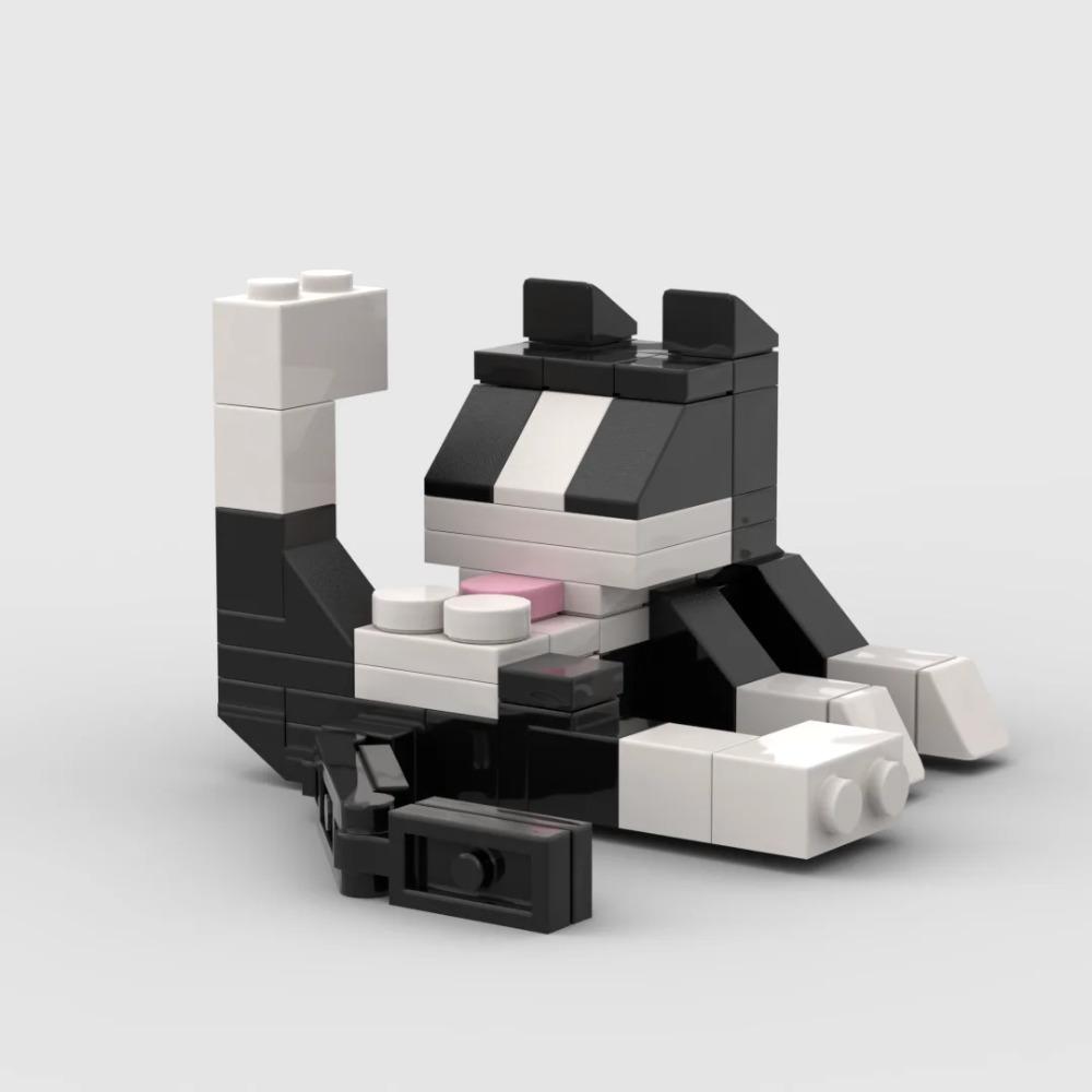 Hayvan Serisi 62 Adet MOC Tuğlalar Kedi Figürleri Kendin Yap Yapı Taşları Çocuklar İçin Eğitim Oyuncakları Çocuklar Doğum Günü Hediyesi