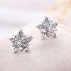 European & American Crystal Snowflake & Star Stud Earrings for Women - Cute & Simple Christmas Jewelry