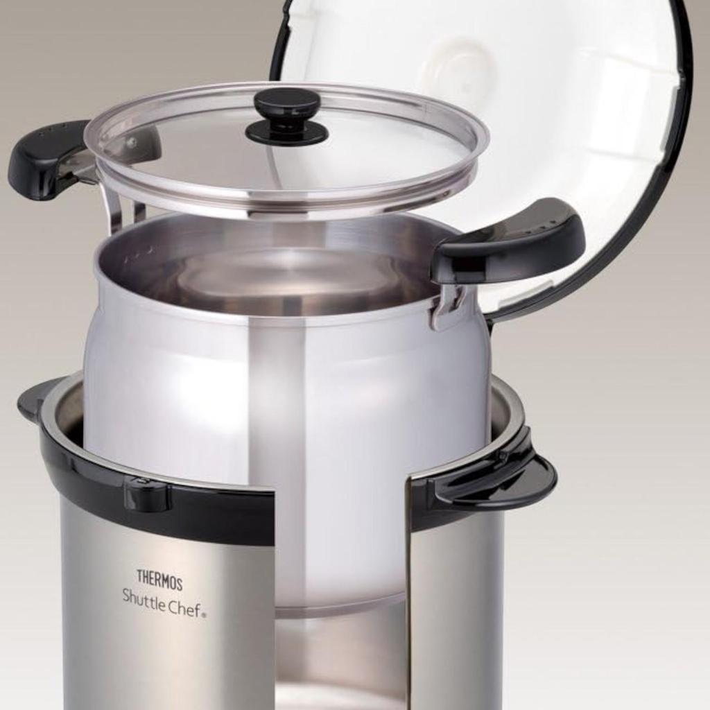 THERMOS Vacuum Insulation Cooker Shuttle Chef 4.5L Clear Stainless KBG-4500 CS