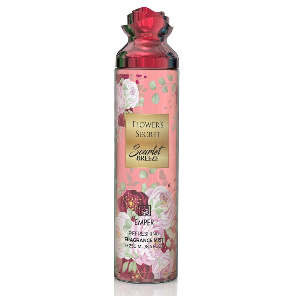 Flower Secrets Emper Ferahlatıcı Çiçeksi Koku Plume Vücut Spreyi 250ml. 8.3 FL.OZ Sprey Aromalı su