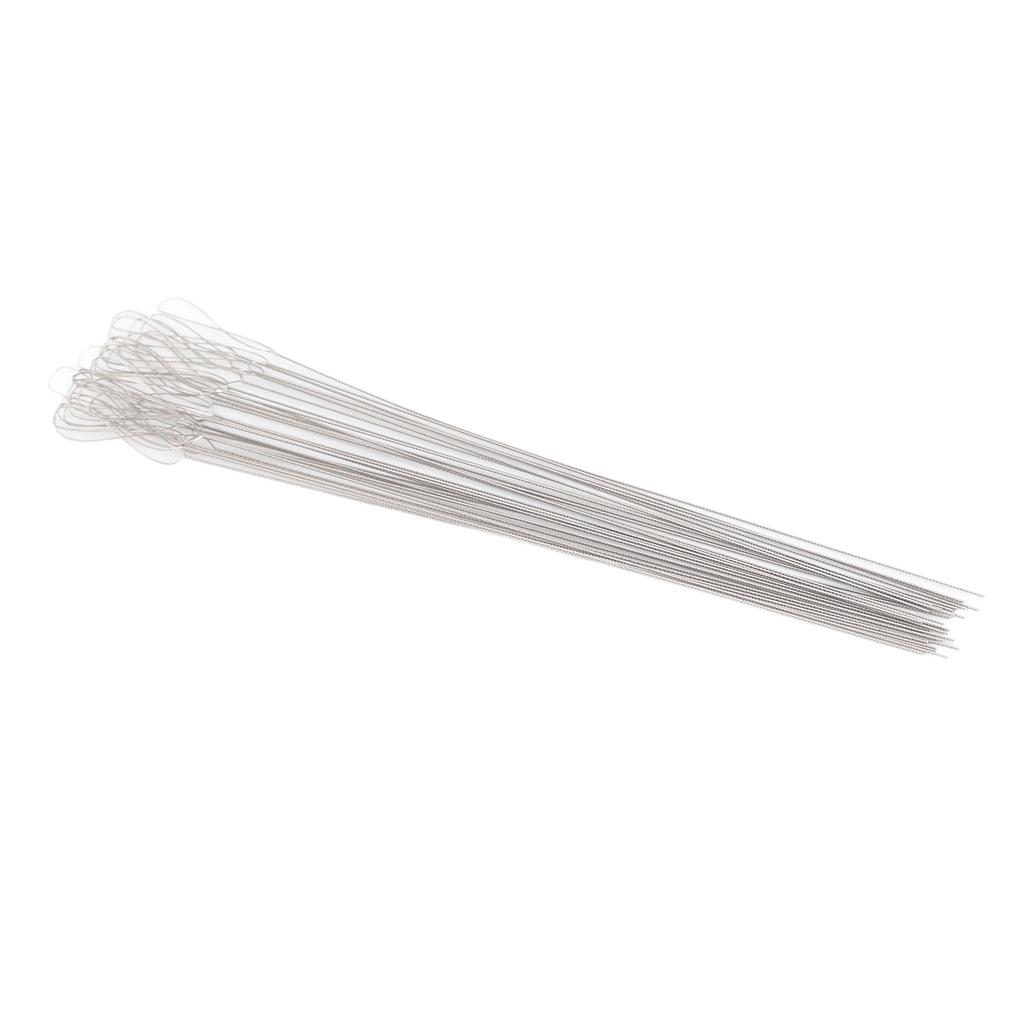 30pcs Twisted Wire Needles Large Eye Flexible Stainless Steel Beading Threading Needle for Jewelry