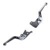 1 Pair Folding Clutch Brake Lever Aluminum Alloy 6 Level Adjustable Drum Brake Lever for FZ‑07 MT‑07 2014‑2022