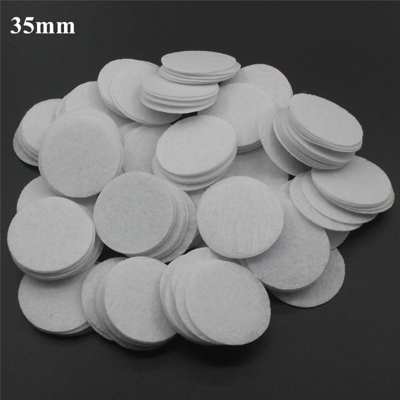 300pcs 25/30/35mm Non Woven Round Felt Circle Pads Die Cut Appliques DIY Flower Crafting Sewing Hair Accessories