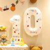 10 Birthday Number Balloons, 32 Inches High, Firmly Pressed Edges, Suitable for Party Decoration, Making Every Year Exciting