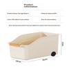 Plastic Storage Bins with Wheels & Comfort Handles Large Stackable Waterproof Organizer for Kitchen Bathroom Closet