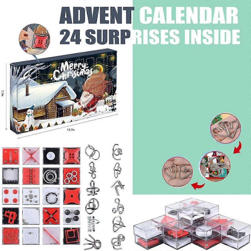  Christmas Advent Calendar Toy Gift Box Christmas Toys for Children Present