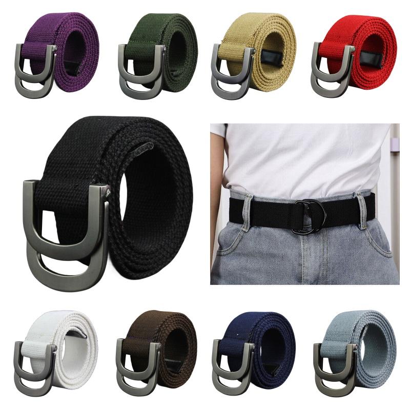 Stylish Candy Colored Canvas Belt For Men And Women Durable And Fashionable