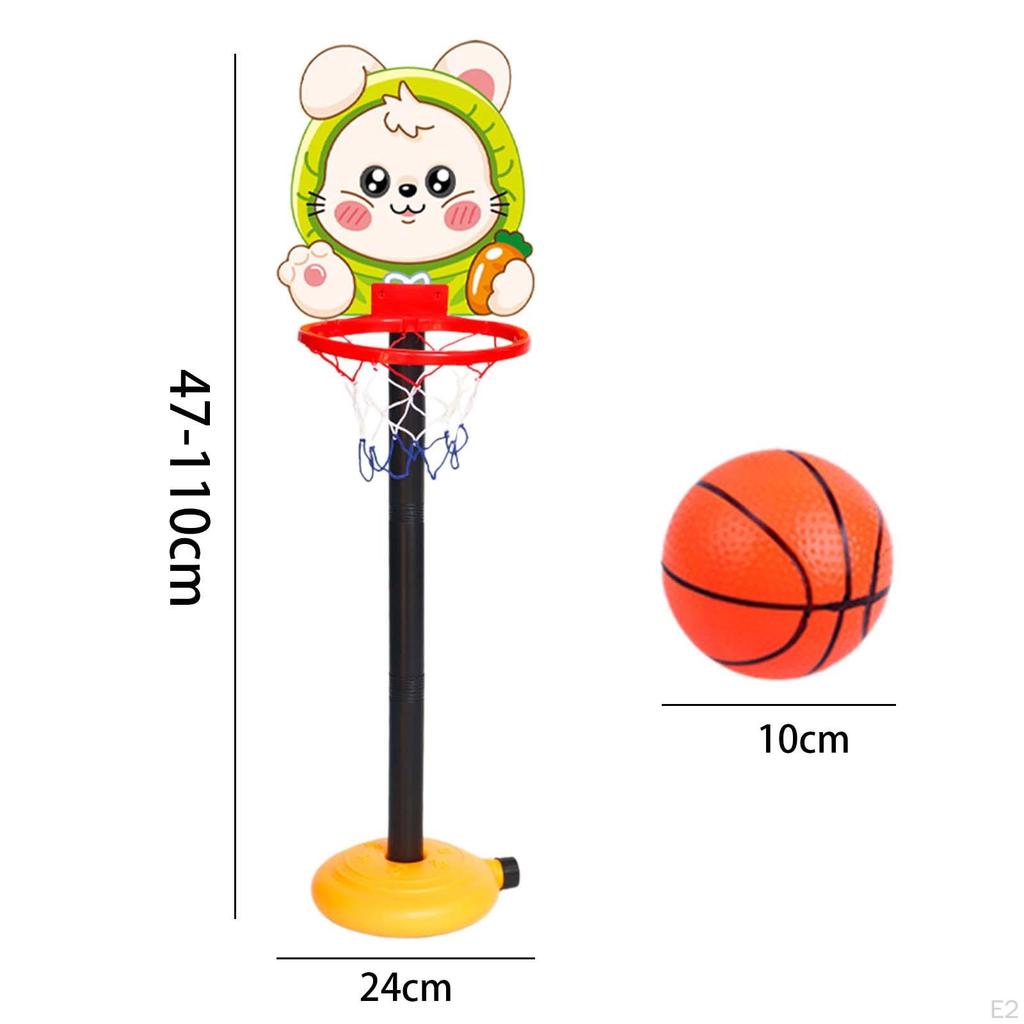 Regulowany Zestaw Kosza do Koszykówki dla Dzieci do Zabawy na Zewnątrz