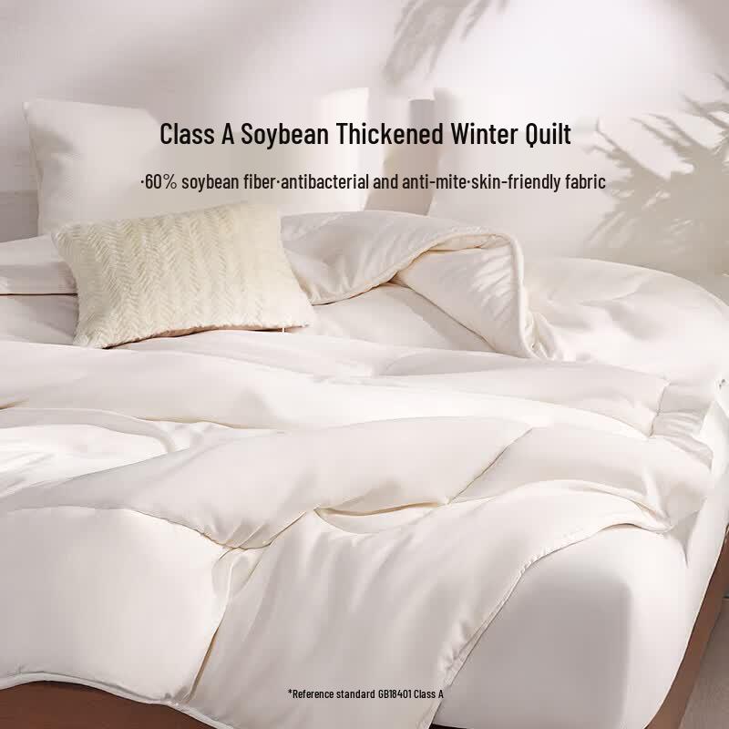 LOVO Fluffy 60% Soy Fiber Antibacterial Anti-mite Quilt 220x240cm (1.8m/2.0m Bed)