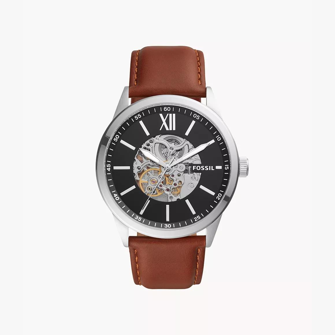 Fossil Men`s Flynn Automatic Watch Black