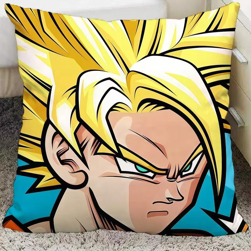 Dragon Ball Anime Cosplay Pillow Covers Decorative Home Double-Sided Print Square Pillow Living Room Decoration Pillowcase Gift