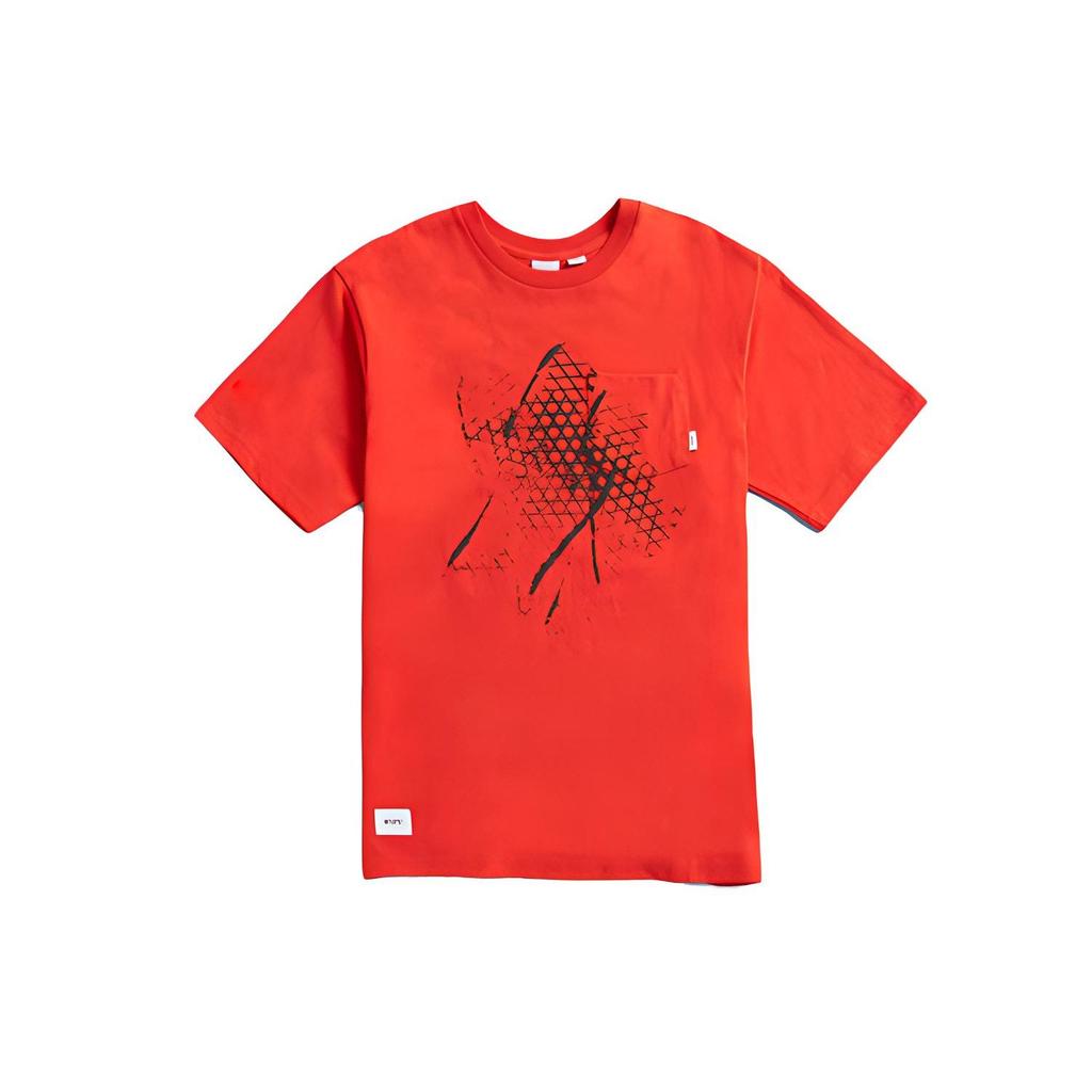 Vans X WTAPS Crossbones Print Short Sleeve T-Shirt Unisex Tops Orange VN0A4TRDZXT1
