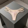 Thin Strap Men Lace Hollow Thongs Underpants Male Briefs Breathable Men's Lace Panties  Summer