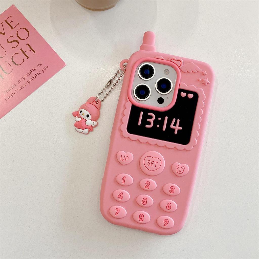 3D Pink Big Brother Drop-proof Phone Case for iPhone 15/16/17, 12, 13, 14 PROMAX