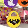 Rolig Halloween Tote Bag Fladdermus Pumpa Utsökt Non-Woven Väska Spöke Häxa Bus eller Godis Halloween Godispåse Hemdekoration