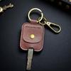 2PCS Flexible Leather Key Case Keychain Leather Texture Access Card Keyring Suitable for Girl Women Key Protective Cover
