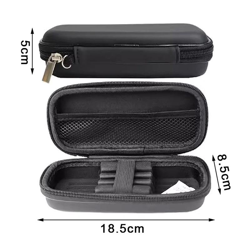 1Pc Eva Boomerang Tip Bag Organizer 3-Cell Carrying Case Steel Plastic Tips Shaft Storage Pouch For Sports & Outdoors