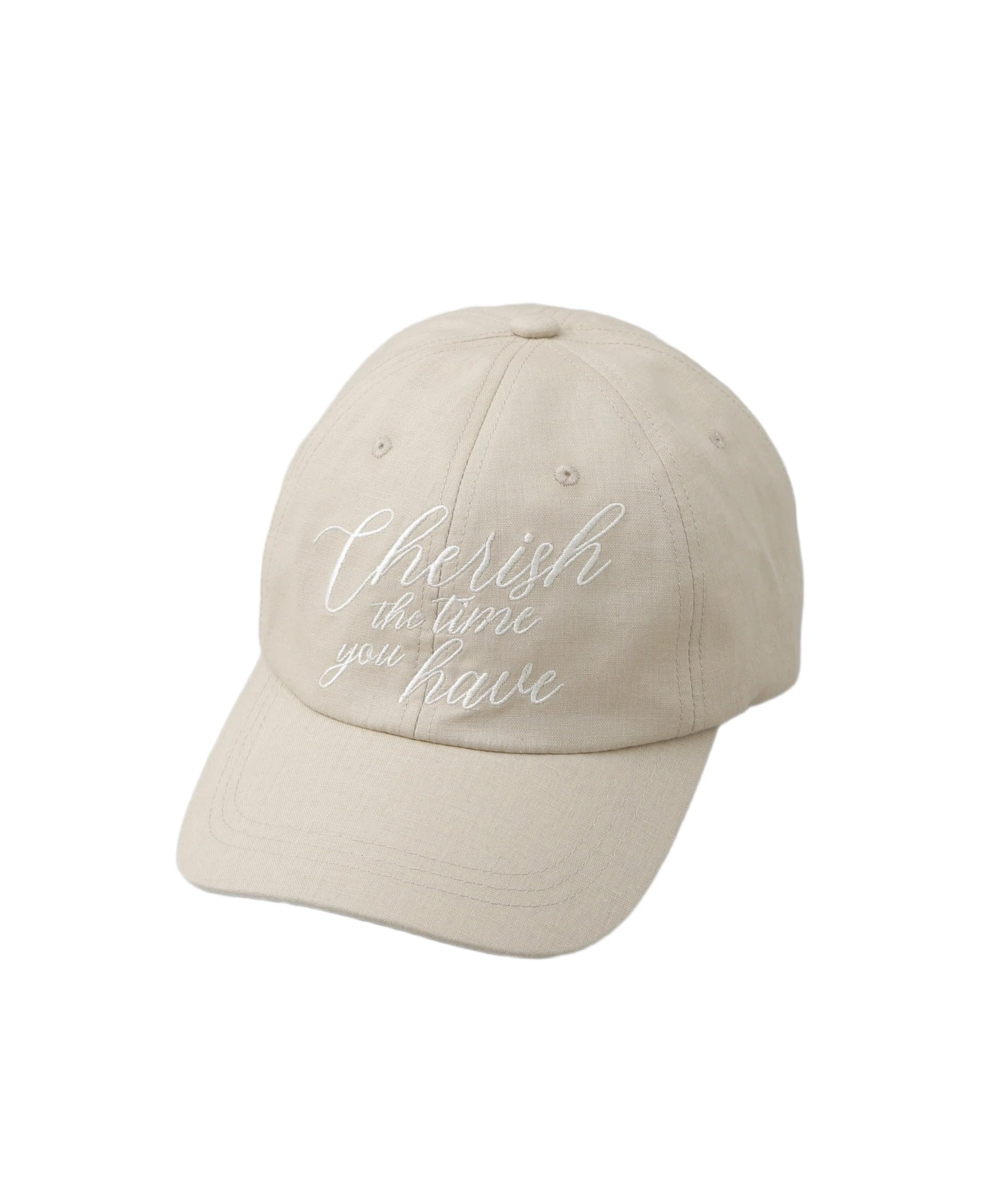 

Nano Universe Embroidered Linen Blend Cap for Women, F 040, Beige, 669-5139301