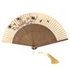 Folding Fan Home Accent, Display Piece with Pattern Detail for Shelf, Study and Tea Room Arrangement Display Touch