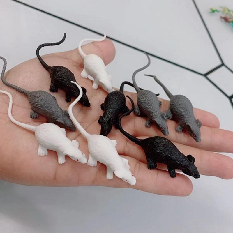 Bulk 12 Pieces Halloween Spiders Toy Assortment for Funny Goodie Bags Halloween Dark Craft PVC Spiders