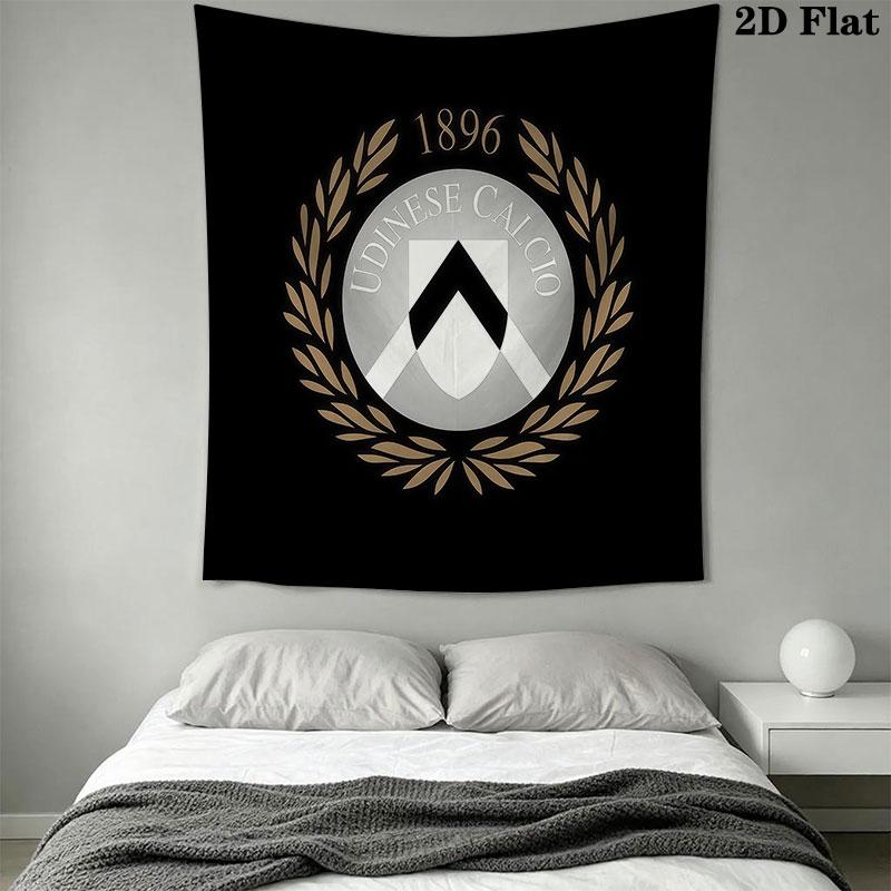 Udinese Calcio logo Wall Hanging Printed Fabric Blanket Decorative Tapestries for Bedroom Living Room Home Decor