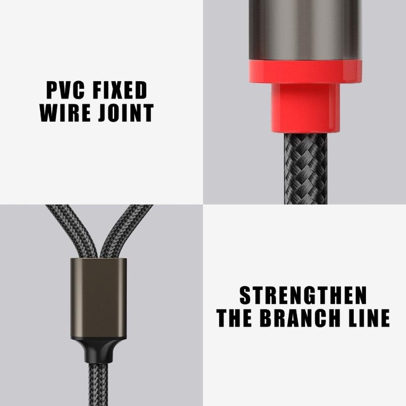3.5mm Cable Professional Adapter Cord Y Splitter Wire Line for Smartphones Tablets Speakers Home Theater